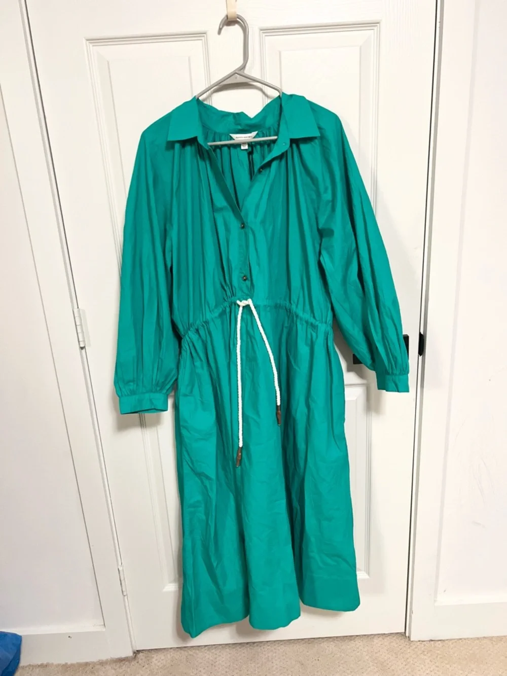 NWT BANANA REPUBLIC COTTON POPLIN Shirtdress pockets size m/l - Picture 4 of 14